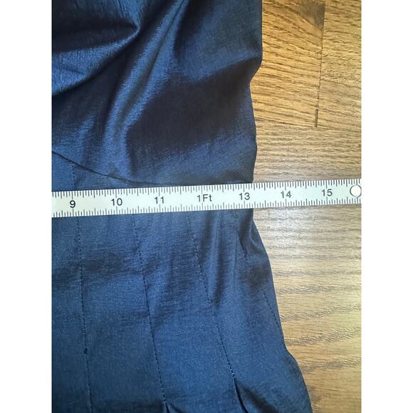 Jessica Howard Navy Embellished Gold Rhinestone Shoulder Semi Formal Dress - Picture 7 of 8